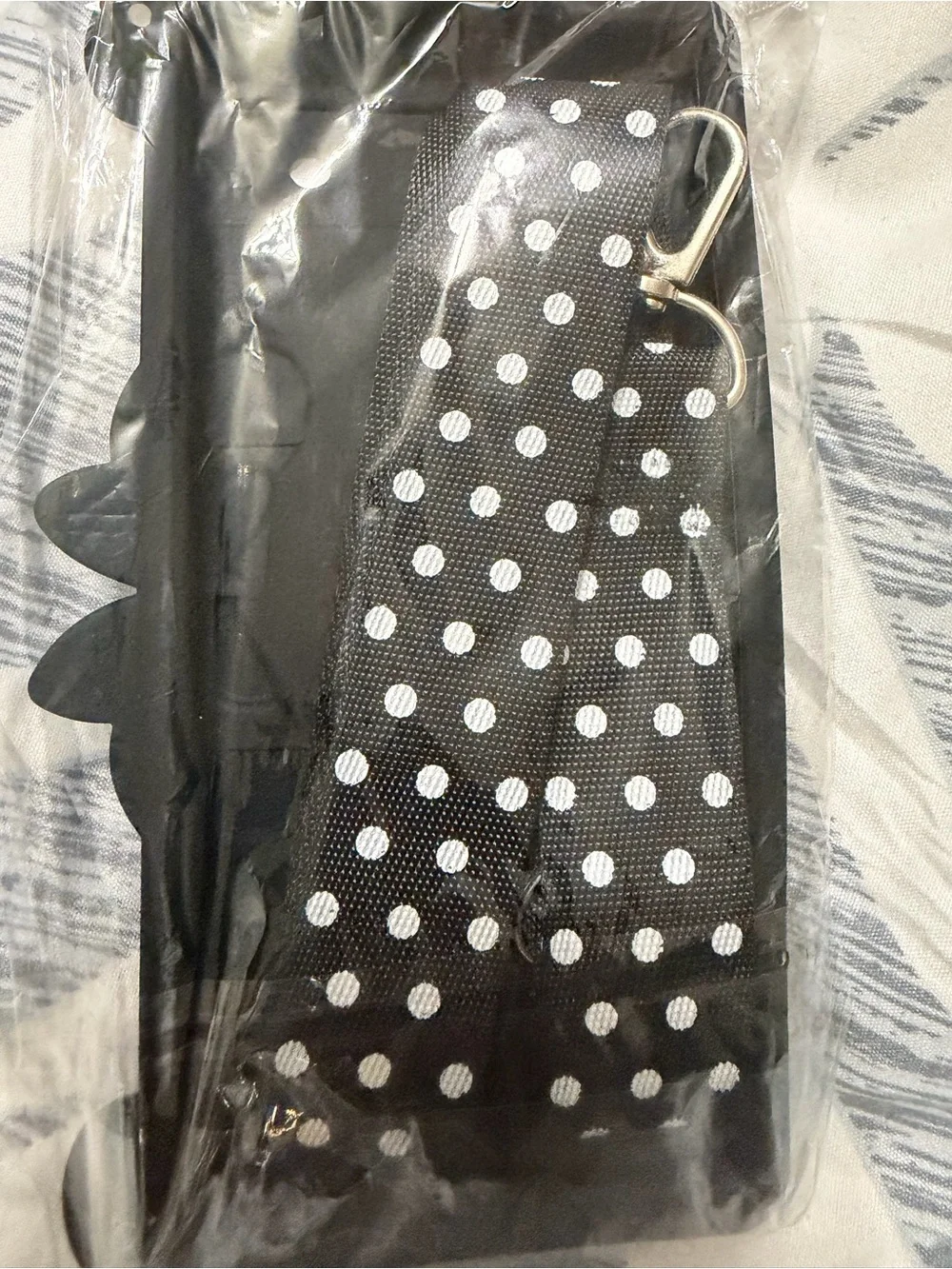 Polka Dot Red & Black Minnie-Style Phone Case with Ring Grip